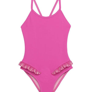 LISON OUTLET Maillot de bain 1P Sunset rose  2/4/8/10/12 ans