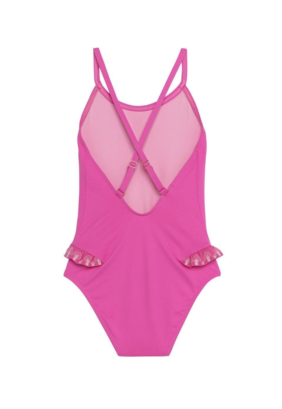 LISON OUTLET Maillot de bain 1P Sunset rose  2/4/8/10/12 ans