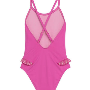 LISON OUTLET Maillot de bain 1P Sunset rose  2/4/8/10/12 ans