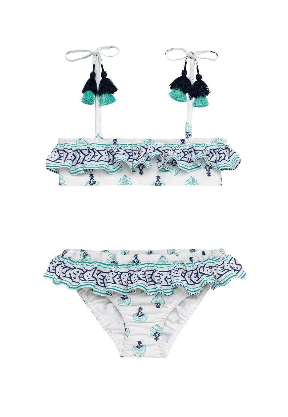 LISON OUTLET Maillot de bain 2P Zanzibar bleu 2/3/4/6 ans