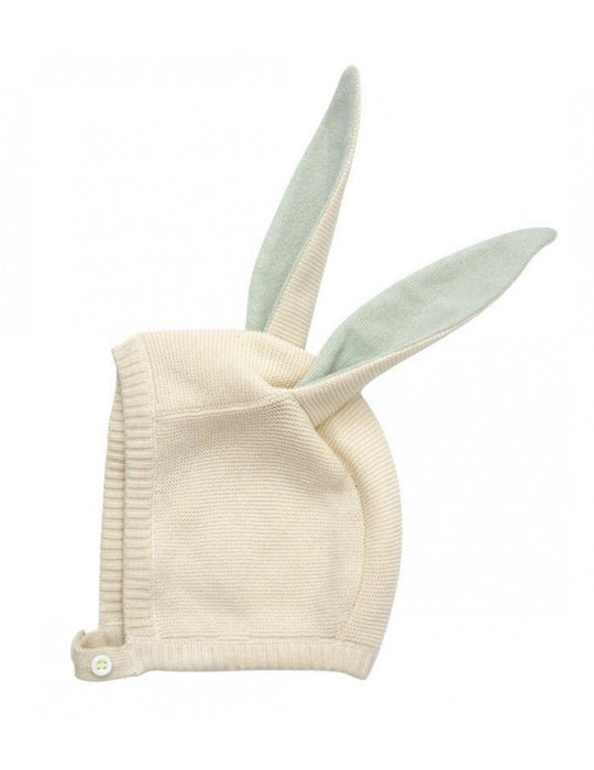 MERI MERI outlet 0/6m bonnet oreille de lapin vert