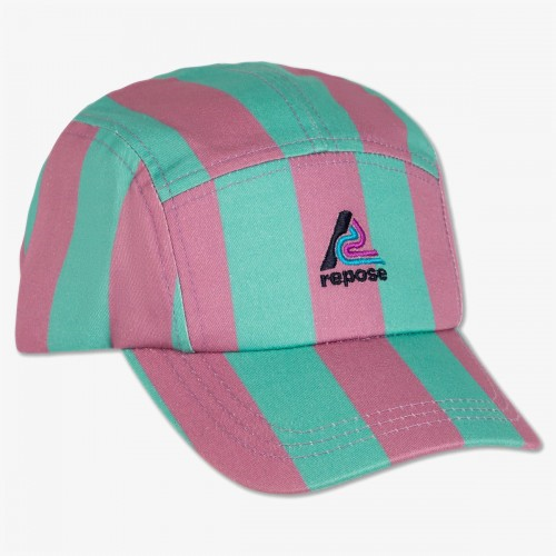 REPOSE outlet casquette rayé verte parme S (2/6 ans)