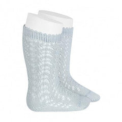 CONDOR outlet chaussette ajouré en gris perle 18/24m