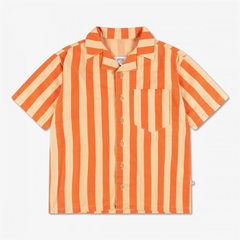 REPOSE outlet 6/10/12 ans chemise rayée orange et jaune