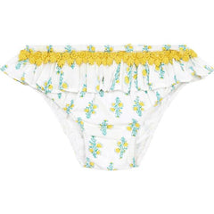 LISON OUTLET maillot de bain culotte Zanzibar luna vert jaune  24 et 36 mois