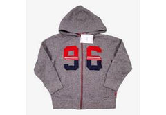 OKAIDI 8 ans sweat zippé gris chiné 96