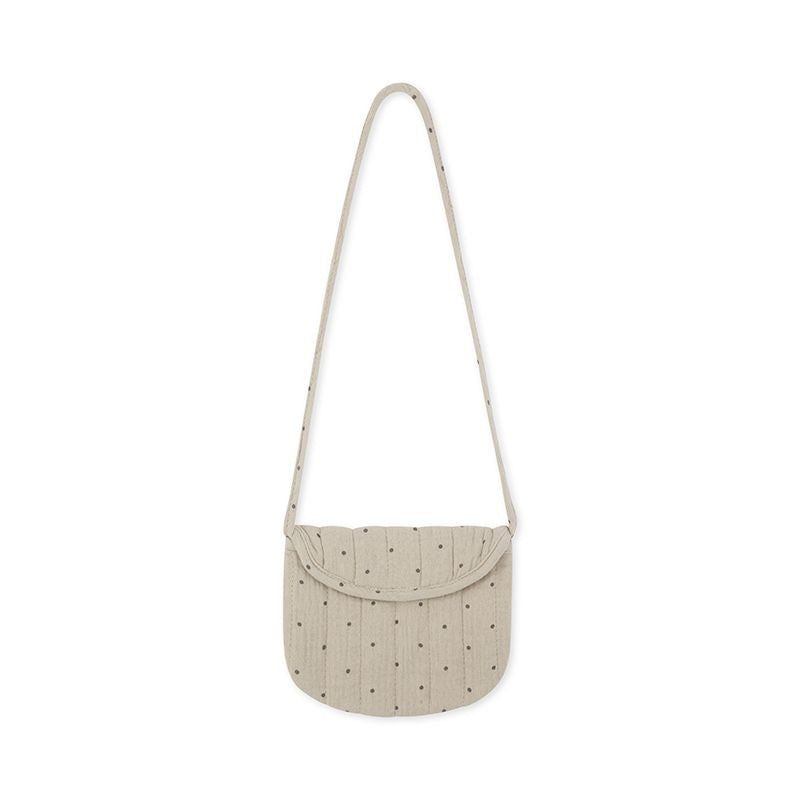 Sac en bandoulière beige à pois Konjes Slojd