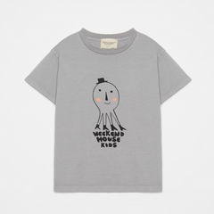 WEEKEND HOUSE KIDS outlet 2 ans t-shirt gris pieuvre