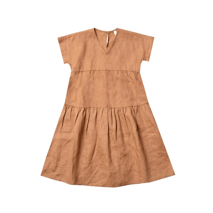 RYLEE+CRU outlet 18/24m robe marron lin