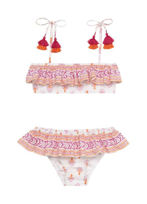 LISON OUTLET maillot de bain 2P Zanzibar bikina rose corail 4 et 12 ans