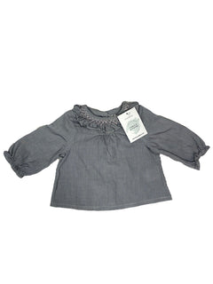 CYRILLUS 3 mois blouse avec col smock fille