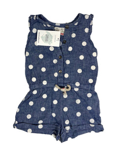 ZARA 12 mois Combinaison short à pois fille