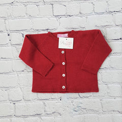 AMAIA outlet neuf 6 mois gilet rouge laine cachemire