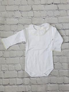 AMAIA outlet body boy or girl off white lace collar 12m