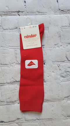 CONDOR outlet red high socks baby boys and girls