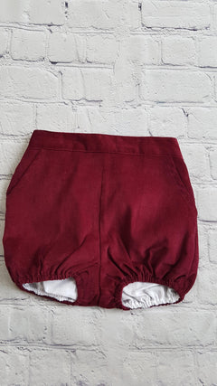 AMAIA outlet girl or boy bloomer burgundy 12m