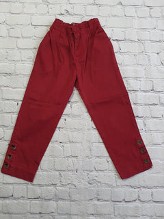 ZARA  pantalon bordeaux fille taille 7 ans