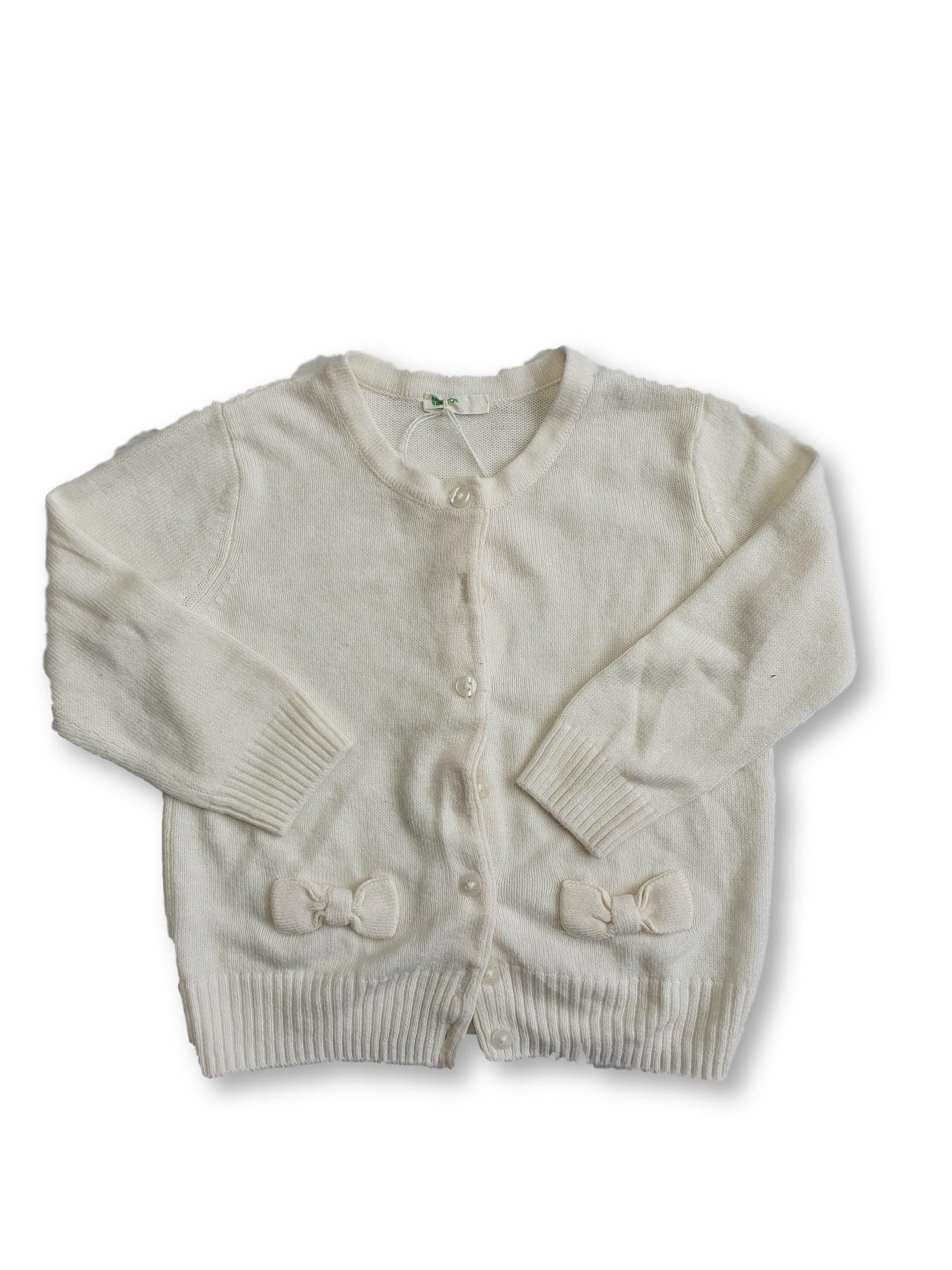 BENETTON baby cardigan 6m - FAMILY AFFAIRE (4400627875888)