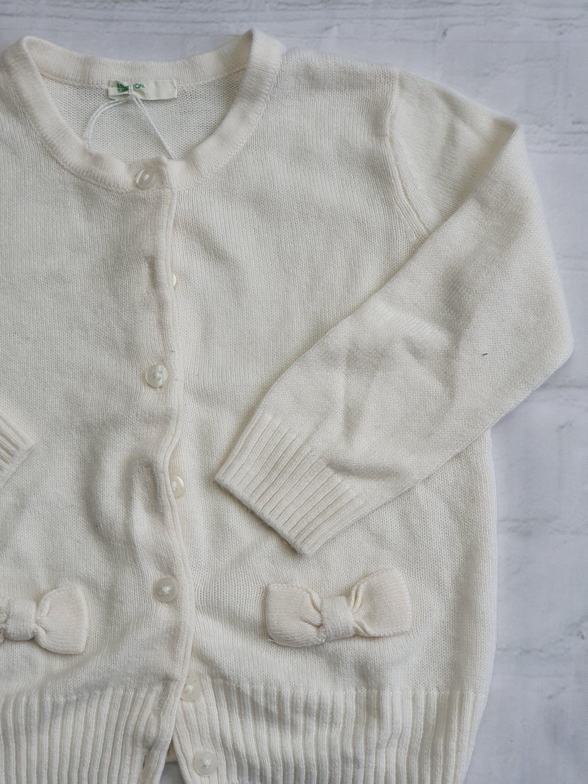 BENETTON baby cardigan 6m - FAMILY AFFAIRE (4400627875888)