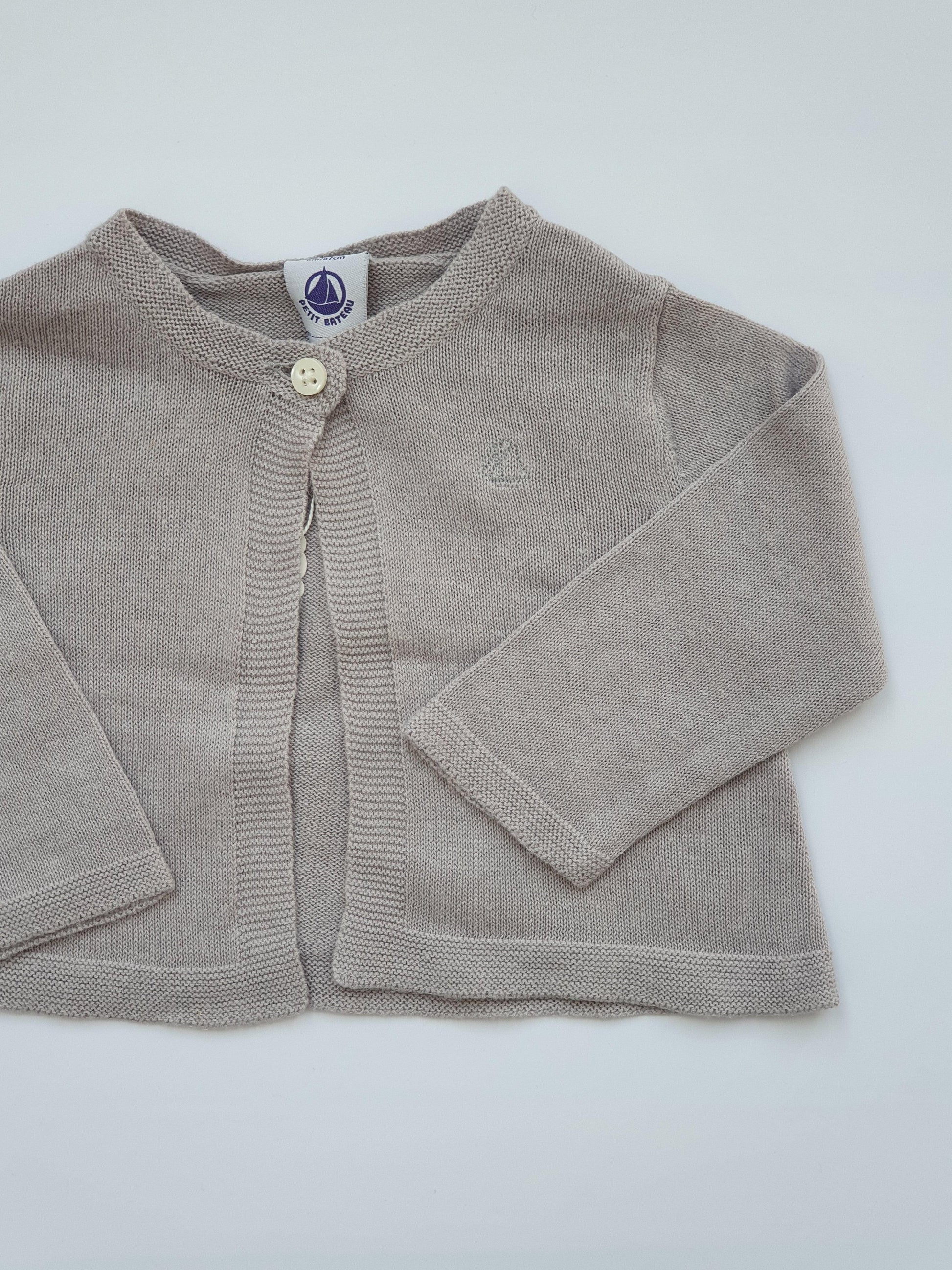 PETIT BATEAU girl or boy cardigan 6m (4428357107760)