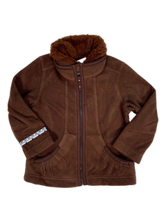 POIVRE BLANC 2 ans pull Polaire marron