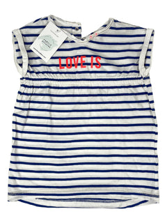 ZADIG & VOLTAIRE 12 mois robe marinière "love is"