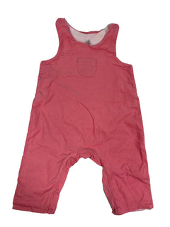 PETIT BATEAU Salopette rose velours fille 6 mois