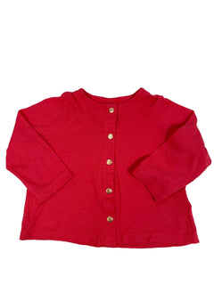 PETIT BATEAU Tee shirt/gilet coton/lin fille 18 mois