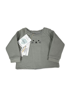 BOUTCHOU NEUF 6 mois Pull Sweat gris bleu garçon