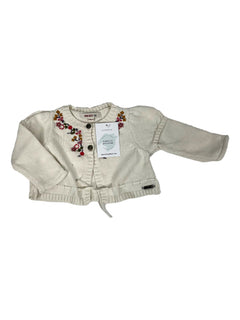 KENZO 6 mois gilet blanc avec des broderies