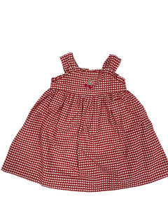 BOUTCHOU Robe vichy rouge fille 6 mois