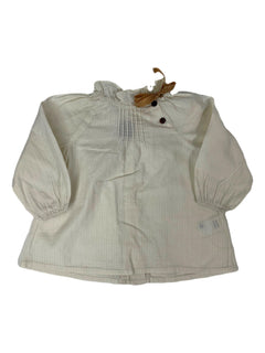 BONTON 12 mois blouse blanc crème