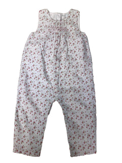 THE LITTLE WHITE COMPANY combinaison fleurs 12-18m