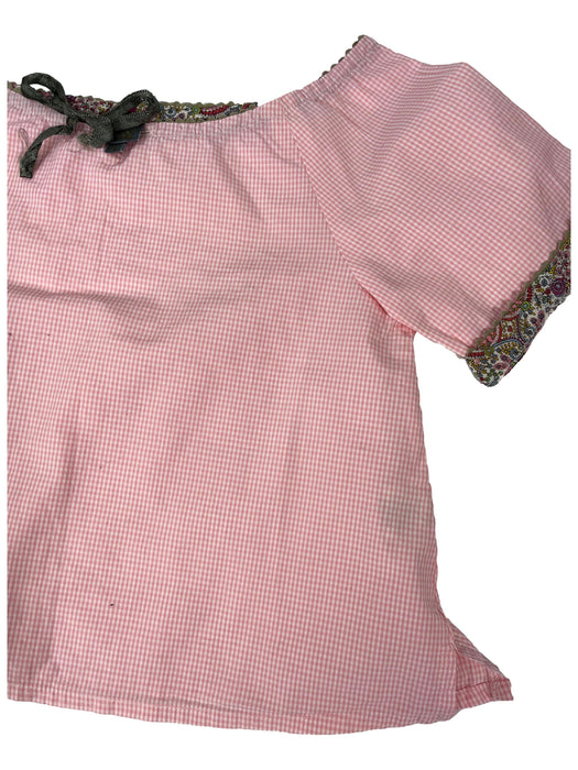 BONTON 2 ans blouse vichy rose