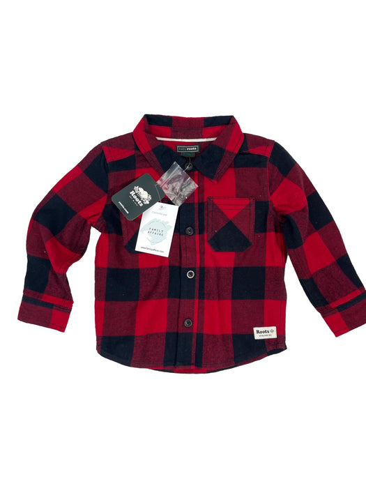 BABY ROOTS NEUF 12 mois chemise carreaux rouge