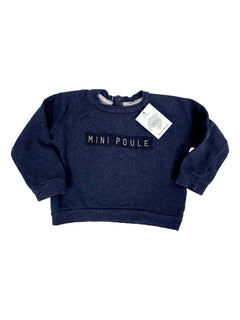 EMOI EMOI pull sweat bleu mini poule