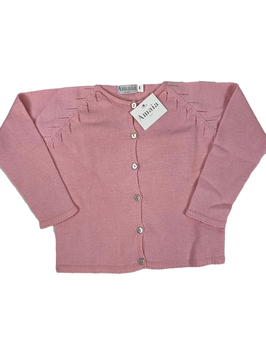 AMAIA outlet gilet rose 3 et 4 ans