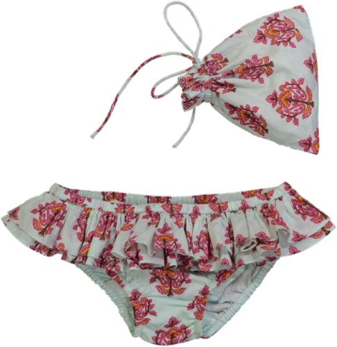 LISON OUTLET Maillot de bain culotte Lila aqua 2 et 3 ans